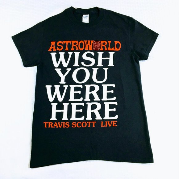 Gildan Tops - Travis Scott Astroworld Wish You Were Here Tour T